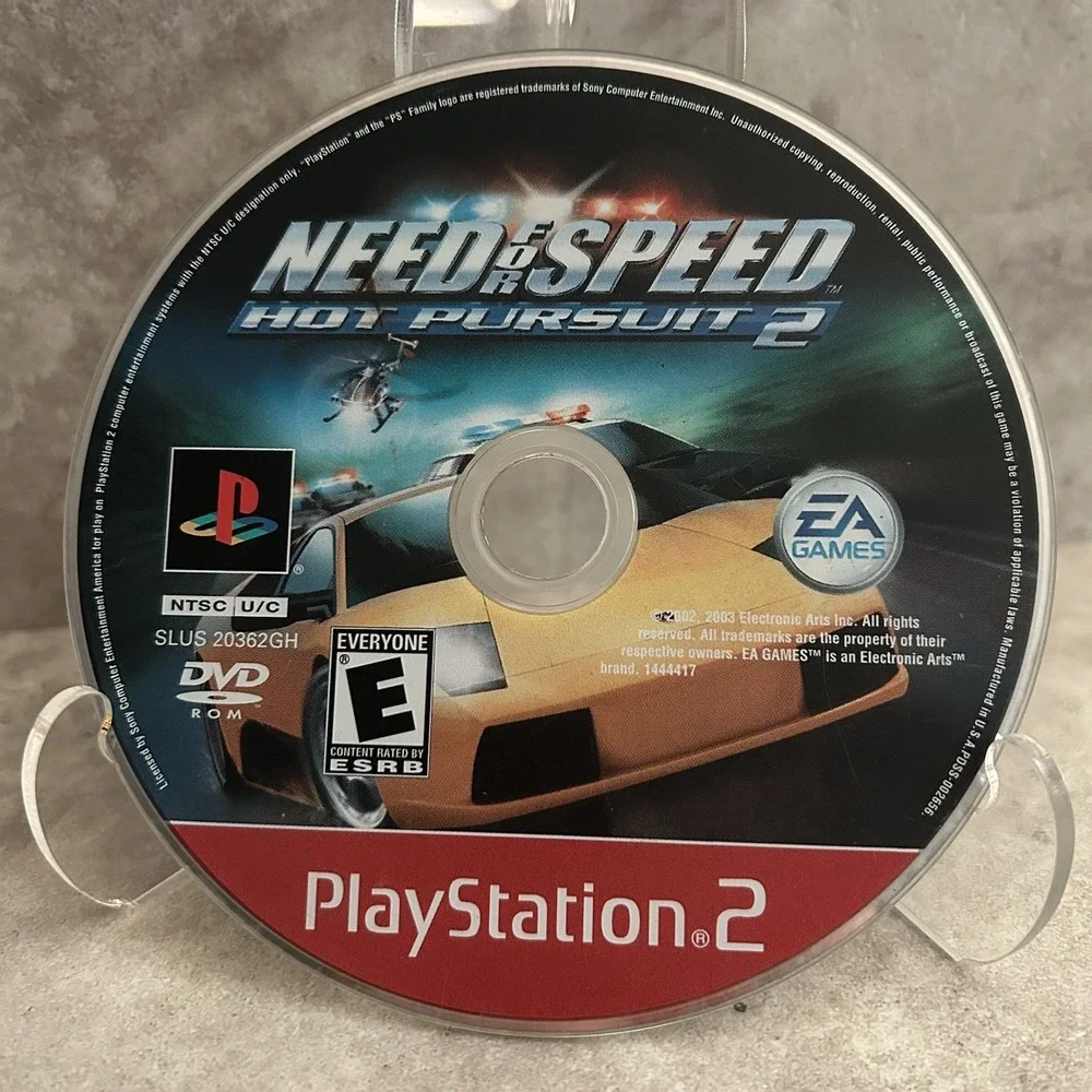 Need For Speed Hot Pursuit 2 PS2 Sony PlayStation 2 GH - Disc Only Cleaned Minty